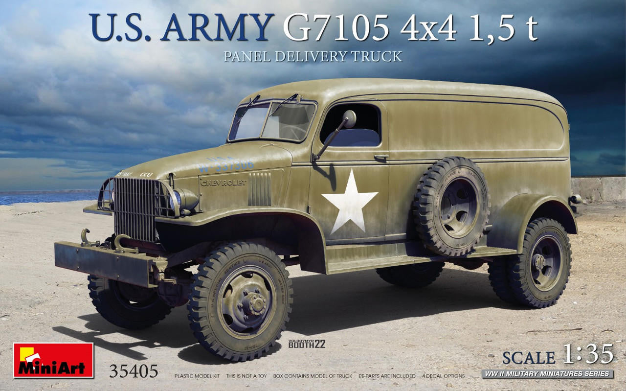 MiniArt 1/35 G7105 4x4 1.5t Panel Truck 35405